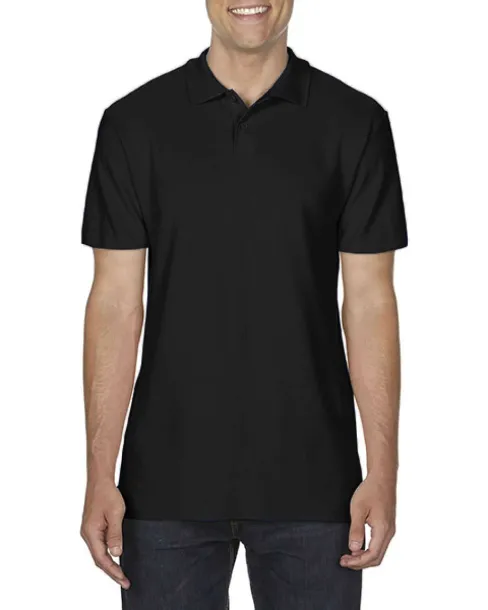  SOFTSTYLE® ADULT DOUBLE PIQUÉ POLO - Gildan Black