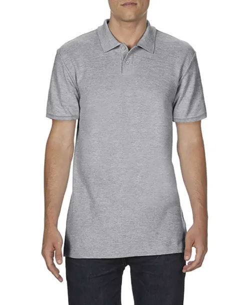  SOFTSTYLE® ADULT DOUBLE PIQUÉ POLO - Gildan Sport Grey