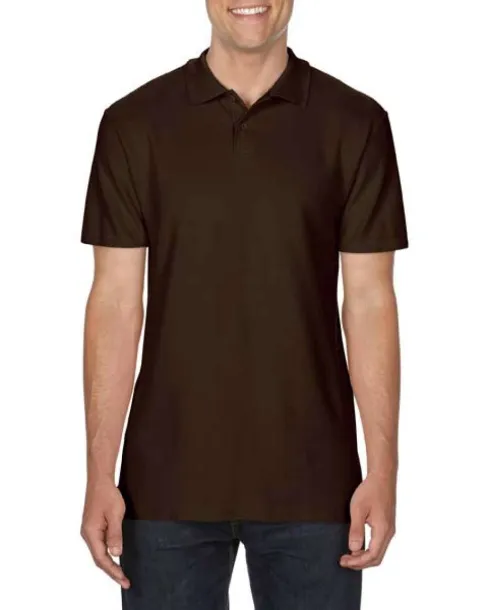 SOFTSTYLE® muška polo pique majica kratkih rukava, 177 g/m² - Gildan Dark Chocolate
