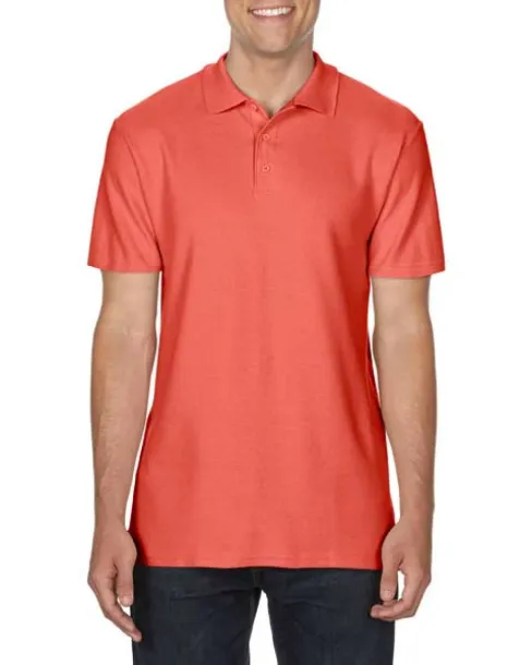  SOFTSTYLE® muška polo pique majica kratkih rukava, 177 g/m² - Gildan Bright Salmon