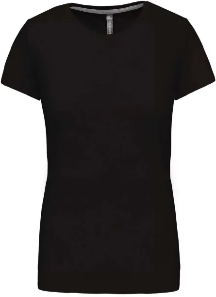  LADIES' SHORT SLEEVE CREW NECK T-SHIRT - Kariban Black