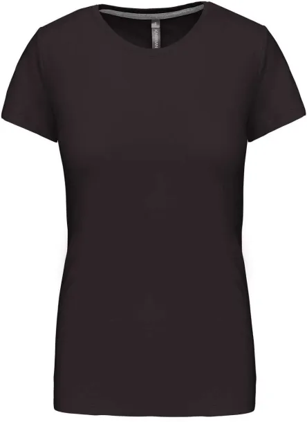  LADIES' SHORT SLEEVE CREW NECK T-SHIRT - Kariban Tamno siva