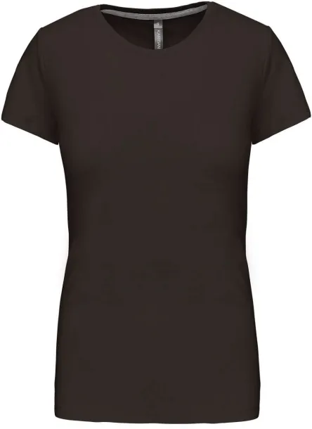  LADIES' SHORT SLEEVE CREW NECK T-SHIRT - Kariban Tamno Kahki