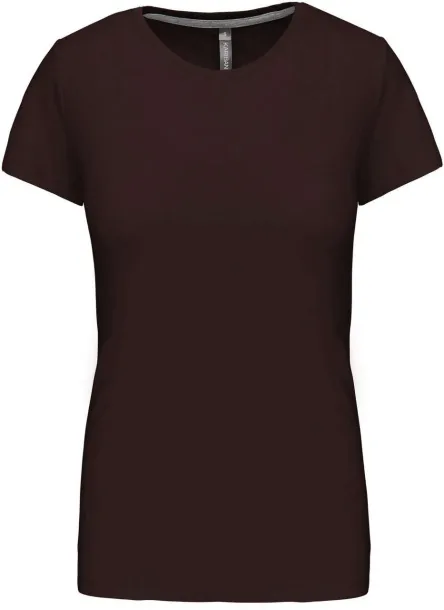  LADIES' SHORT SLEEVE CREW NECK T-SHIRT - Kariban Chocolate