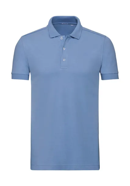  Men's Fitted Stretch Polo - Russell  Sky