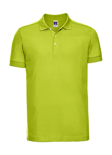  Men's Fitted Stretch Polo - Russell  Lime