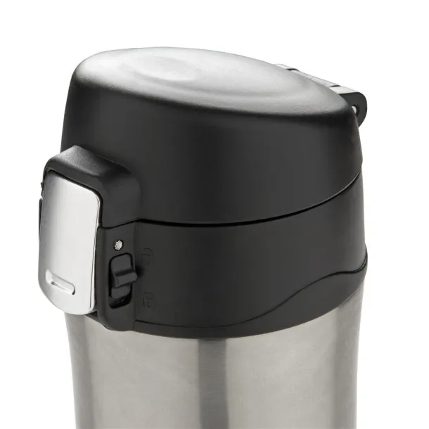  Easy lock vacuum mug - XD Collection Silver Black