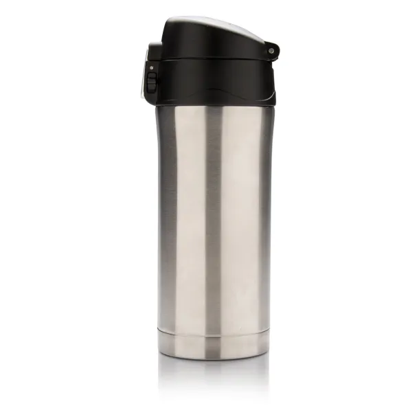  Easy lock vacuum mug - XD Collection Silver Black