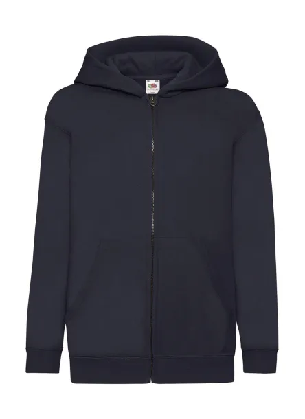  Dječji klasični hoodie s patentnim zatvaračem, 280 g/m² - Fruit of the Loom Deep Navy