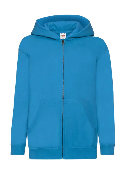  Dječji klasični hoodie s patentnim zatvaračem, 280 g/m² - Fruit of the Loom Azure Blue