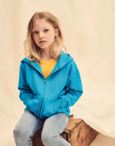  Dječji klasični hoodie s patentnim zatvaračem, 280 g/m² - Fruit of the Loom