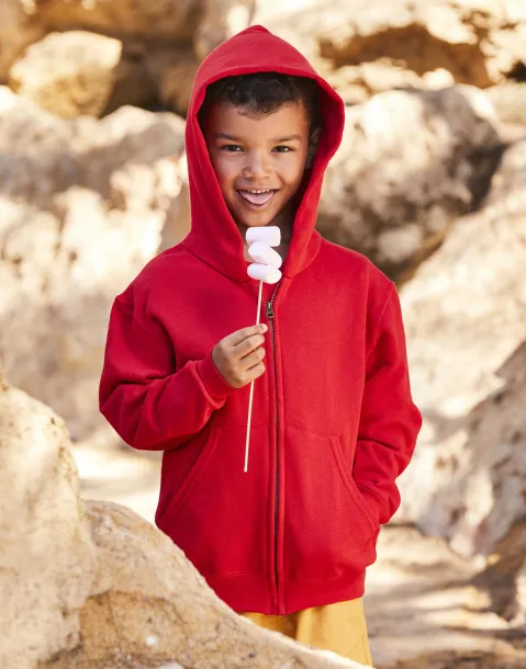  Dječji klasični hoodie s patentnim zatvaračem, 280 g/m² - Fruit of the Loom