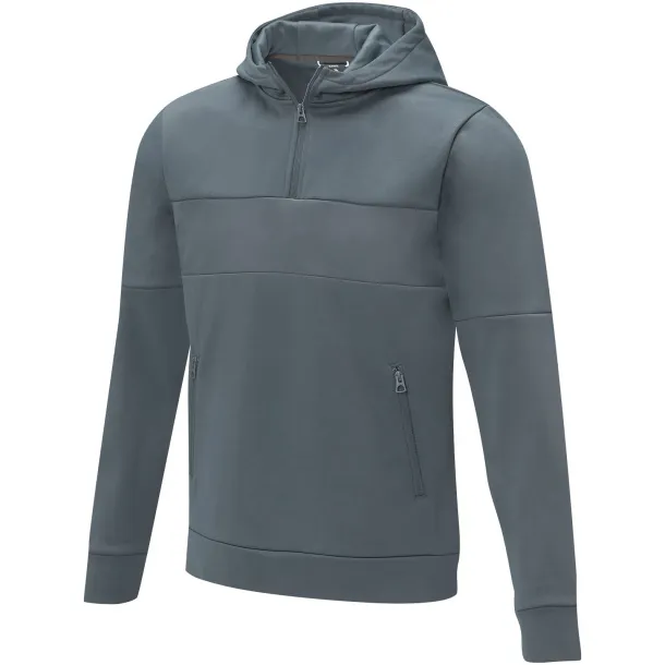 Sayan Muška anorak majica s kapuljačom i 1/4 zipom, 350 g/m2 - Elevate Life Steel grey