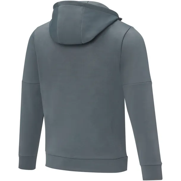 Sayan men's half zip anorak hooded sweater - Elevate Life Steel grey