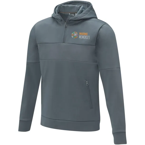 Sayan Muška anorak majica s kapuljačom i 1/4 zipom, 350 g/m2 - Elevate Life Steel grey