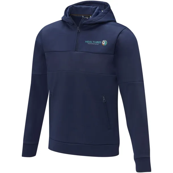 Sayan Muška anorak majica s kapuljačom i 1/4 zipom, 350 g/m2 - Elevate Life Mornarsko plava