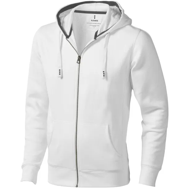 Arora hooded full zip sweater - Elevate Life White