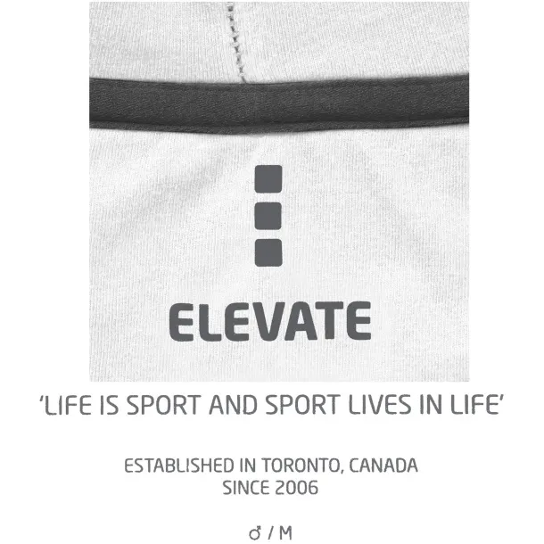 Arora majica s kapuljačom na patentno zatvaranje, 300 g/m2 - Elevate Life Bijela
