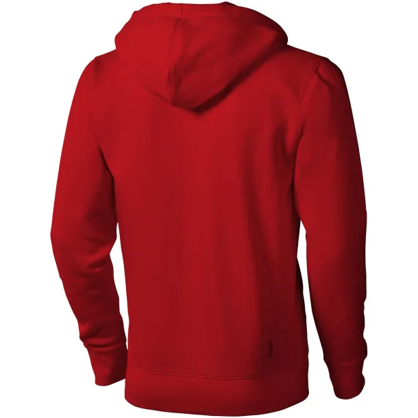 Arora hooded full zip sweater - Elevate Life Red