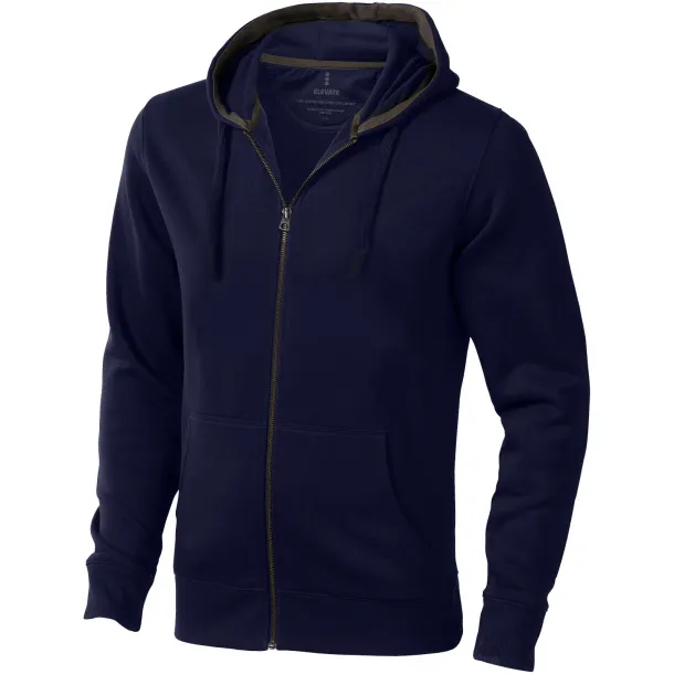 Arora hooded full zip sweater - Elevate Life Navy Blue