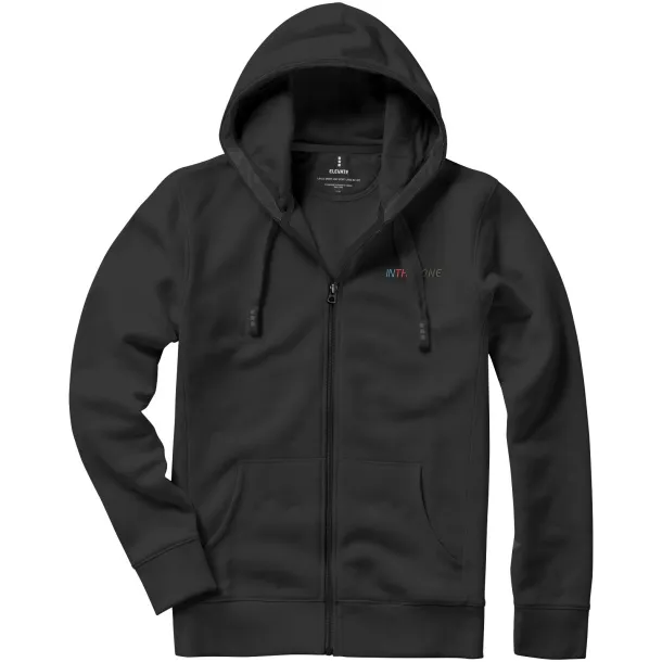 Arora hooded full zip sweater - Elevate Life Anthracite