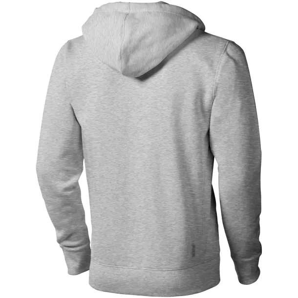 Arora hooded full zip sweater - Elevate Life Grey Melange