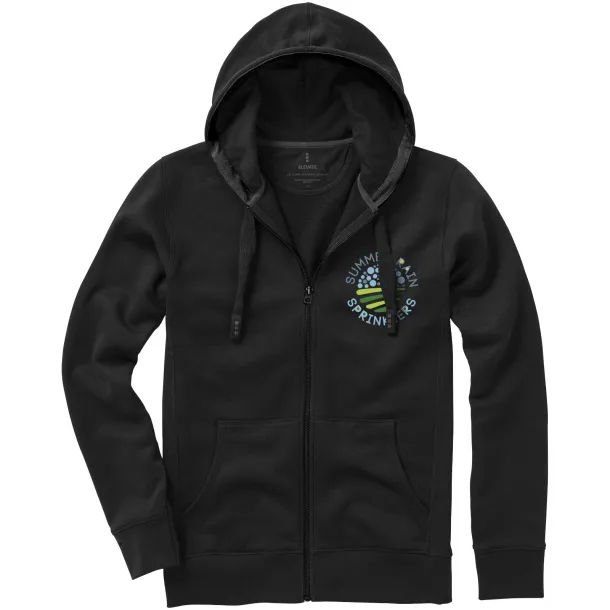 Arora hooded full zip sweater - Elevate Life Crna