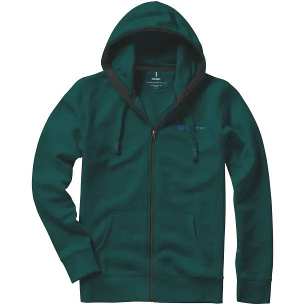 Arora hooded full zip sweater - Elevate Life Forest green