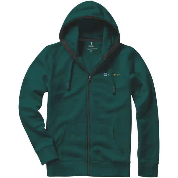 Arora hooded full zip sweater - Elevate Life Šumski zelena