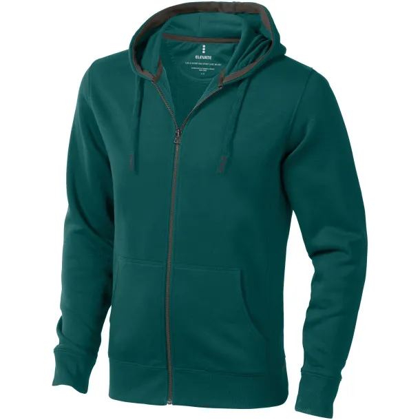 Arora hooded full zip sweater - Elevate Life Forest green