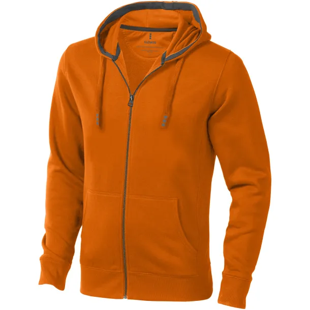 Arora hooded full zip sweater - Elevate Life Orange