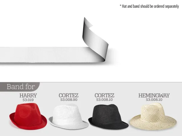 PROMO BAND hat band - EXPLODE White