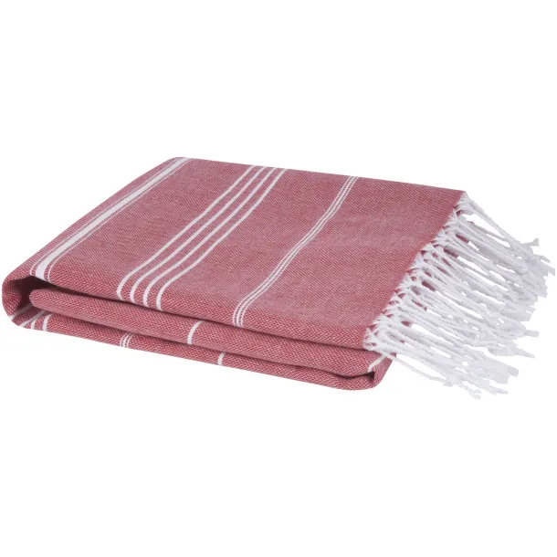 Anna 150 g/m² hammam cotton towel 100x180 cm - Unbranded Red