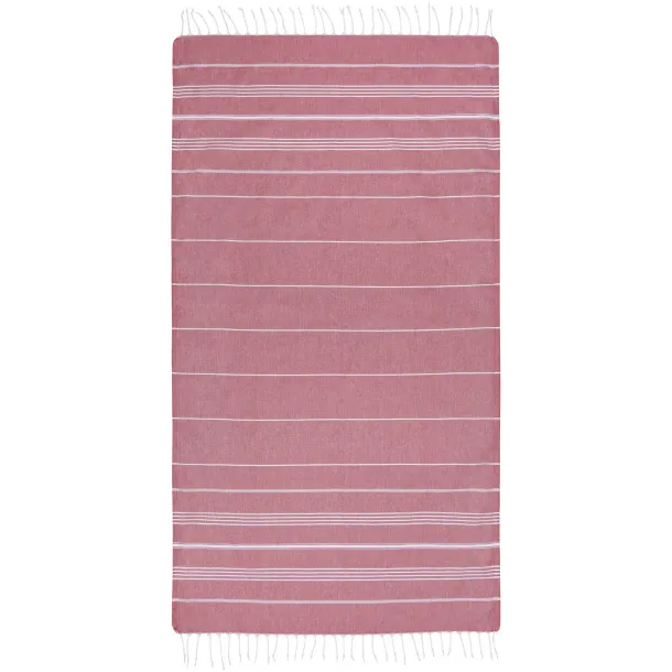 Anna 150 g/m² hammam cotton towel 100x180 cm Red