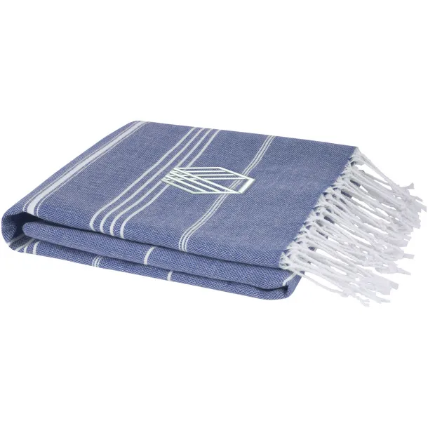 Anna 150 g/m² hammam cotton towel 100x180 cm Navy Blue