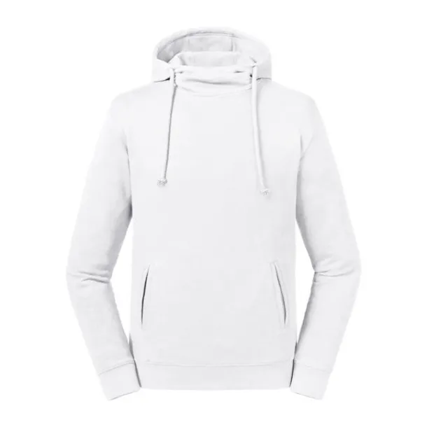  Hoodie od oganskog pamuka s visokim ovratnikom - Russell Pure Organic Bijela