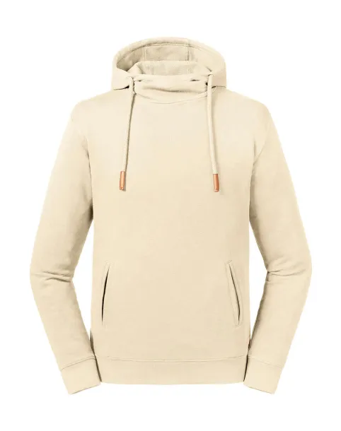  Pure Organic High Collar Hooded Sweat - Russell Pure Organic Prirodna