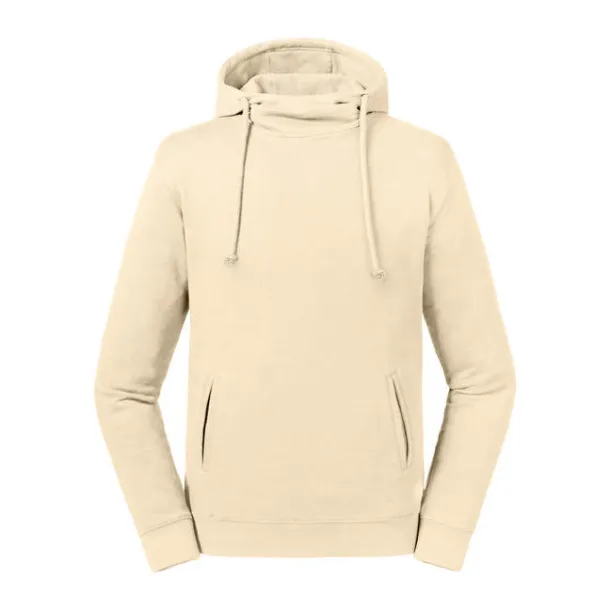  Pure Organic High Collar Hooded Sweat - Russell Pure Organic Prirodna