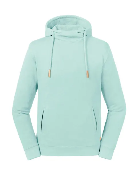  Hoodie od oganskog pamuka s visokim ovratnikom - Russell Pure Organic Aqua