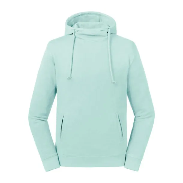  Hoodie od oganskog pamuka s visokim ovratnikom - Russell Pure Organic Aqua