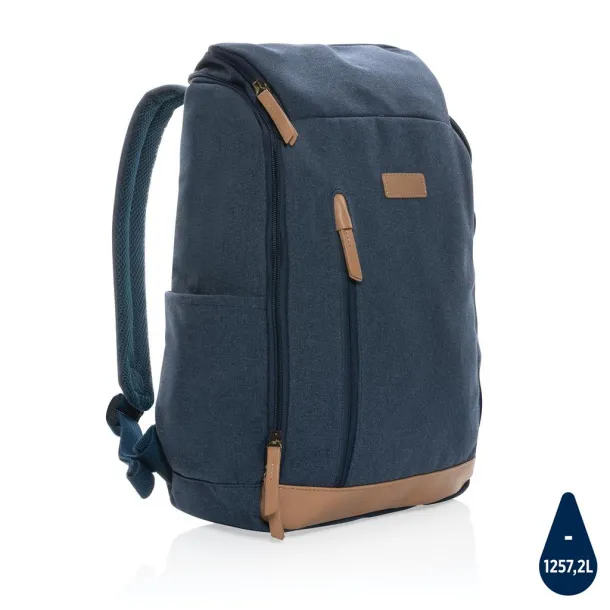  Impact AWARE™ 16 oz. rcanvas 15 inch laptop backpack - XD Collection Blue 