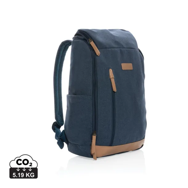  Impact AWARE™ 16 oz. rcanvas 15 inch laptop backpack - XD Collection Blue 