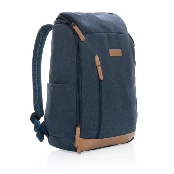  Impact AWARE™ 16 oz. rcanvas 15 inch laptop backpack - XD Collection Blue 