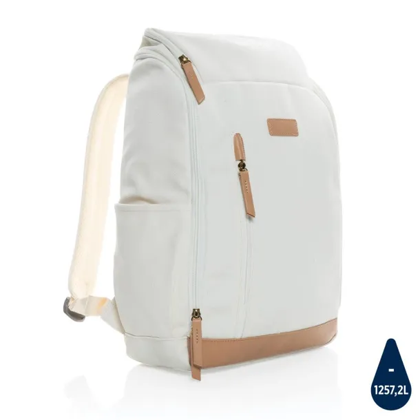  Impact AWARE™ 16 oz. rcanvas 15 inch laptop backpack - XD Collection Bijela 