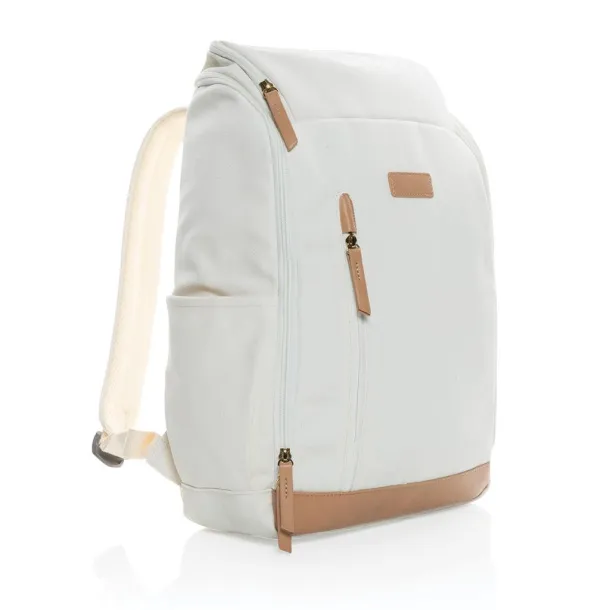  Impact AWARE™ 16 oz. rcanvas 15 inch laptop backpack - XD Collection Bijela 