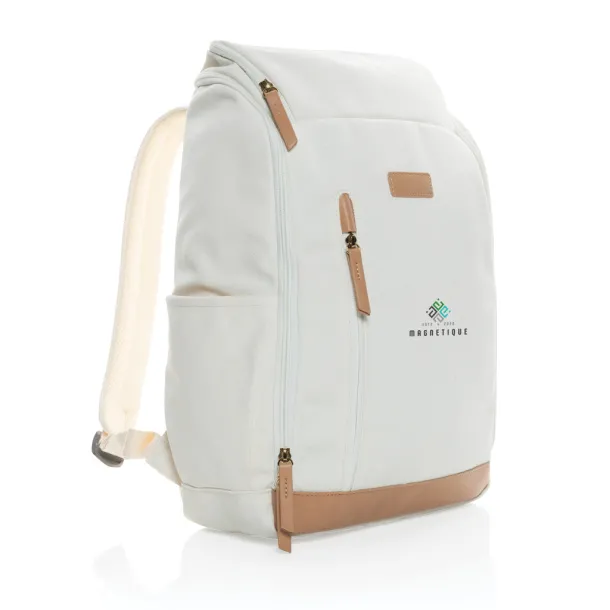  Impact AWARE™ 16 oz. rcanvas 15 inch laptop backpack - XD Collection Bijela 