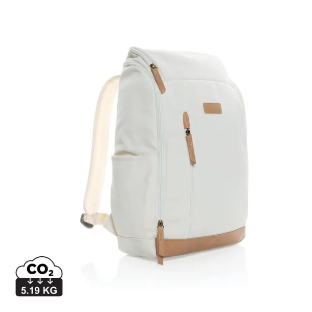  Impact AWARE™ 16 oz. rcanvas 15 inch laptop backpack - XD Collection Bijela 