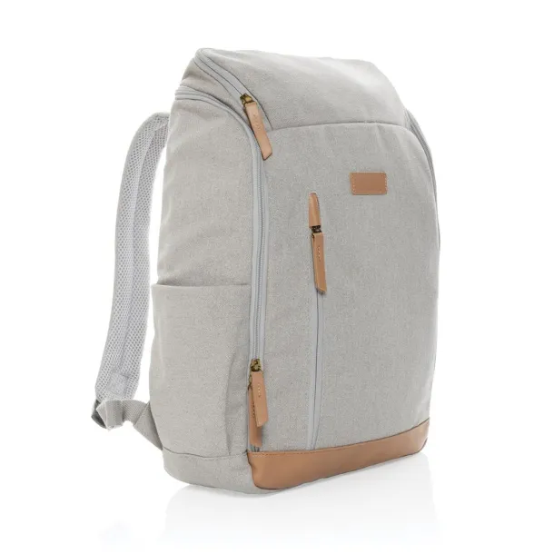  Impact AWARE™ 16 oz. rcanvas 15 inch laptop backpack - XD Collection Grey 