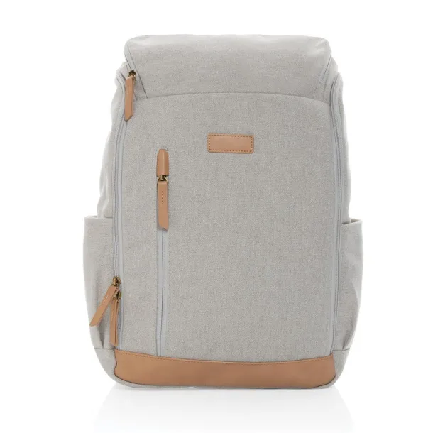  Impact AWARE™ 16 oz. rcanvas 15 inch laptop backpack - XD Collection Grey 