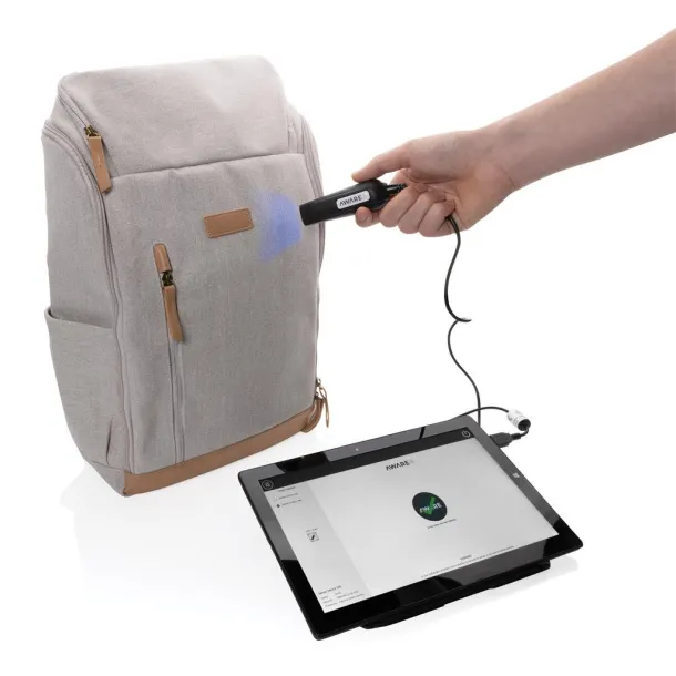  Impact AWARE™ ruksak za laptop od recikliranog platna, 15" - XD Collection Siva